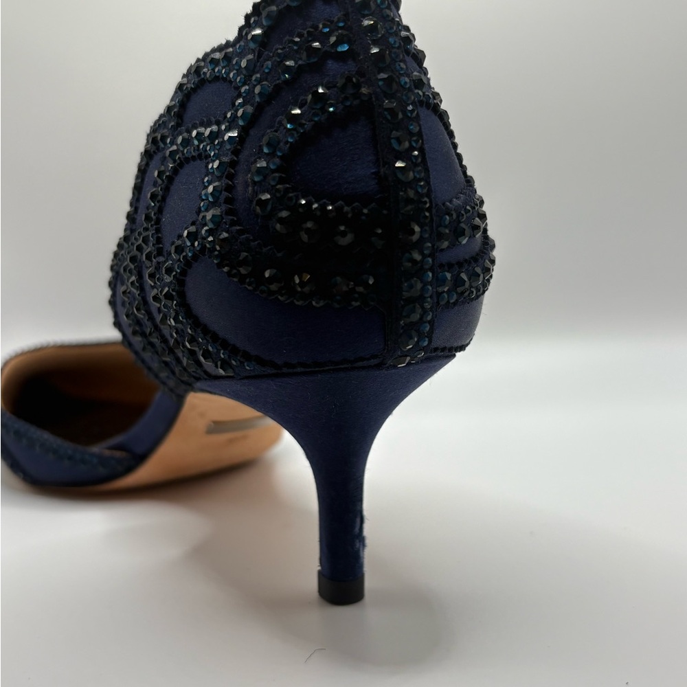 Badgley Mischka Blue Heels Elegant Design - Picture 7 of 7